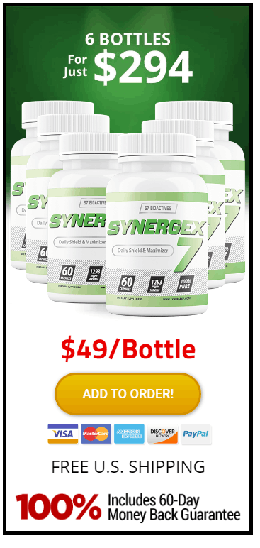 synergex 7 six bottles price list